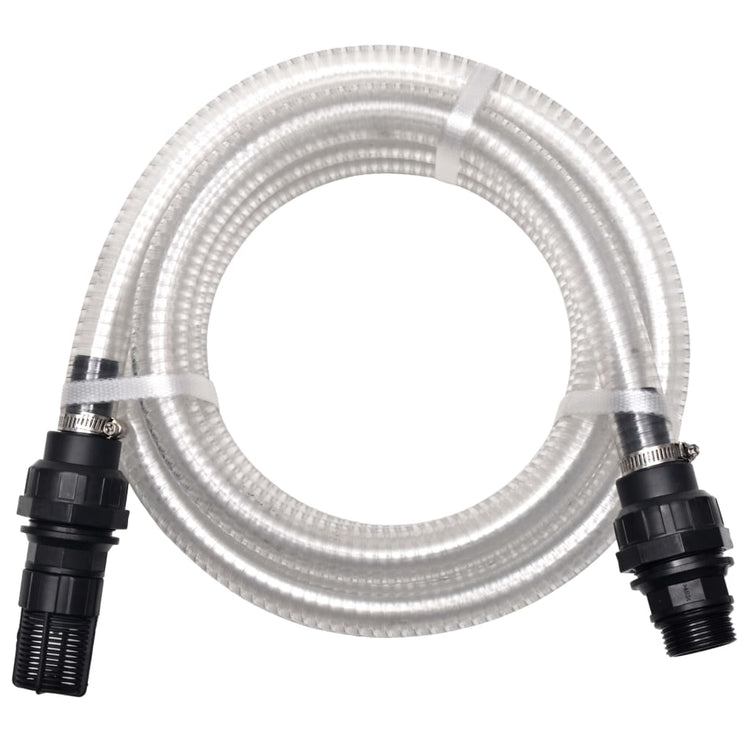 Tubo di Aspirazione con Connettori 7 m 22 mm Bianco 142897