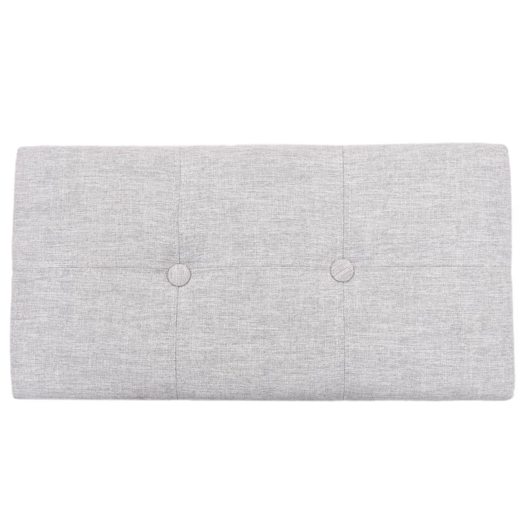 Panca e 2 Pouf in Giunco Grigio cod mxl 43297