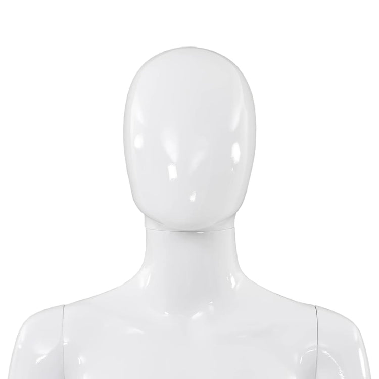 Manichino Donna Figura Intera Base in Vetro 175cm Bianco Lucido 142928