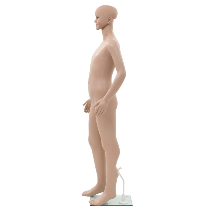 Manichino Bambino Figura Intera Base in Vetro 140 cm Beige