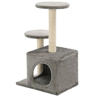 Albero per Gatti con Tiragraffi in Sisal 60 cm Grigio  cod mxl 68666