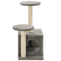 Albero per Gatti con Tiragraffi in Sisal 60 cm Grigio  cod mxl 68666