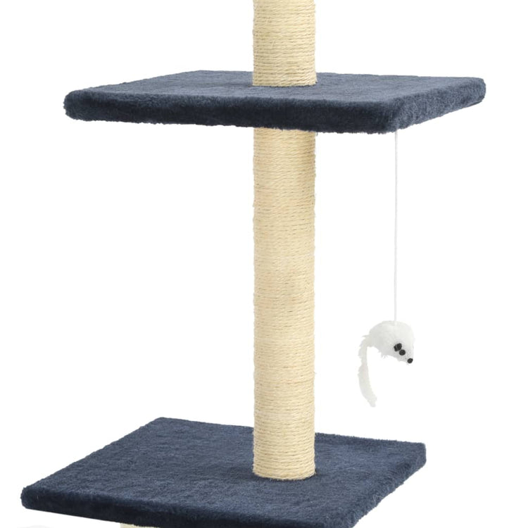 Albero per Gatti con Tiragraffi in Sisal 260 cm Blu Scuro cod mxl 6208