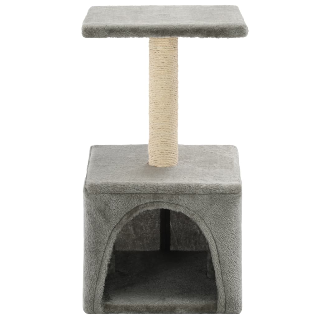 Albero per Gatti con Tiragraffi in Sisal 55 cm Grigio 170537