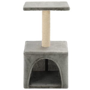 Albero per Gatti con Tiragraffi in Sisal 55 cm Grigio 170537