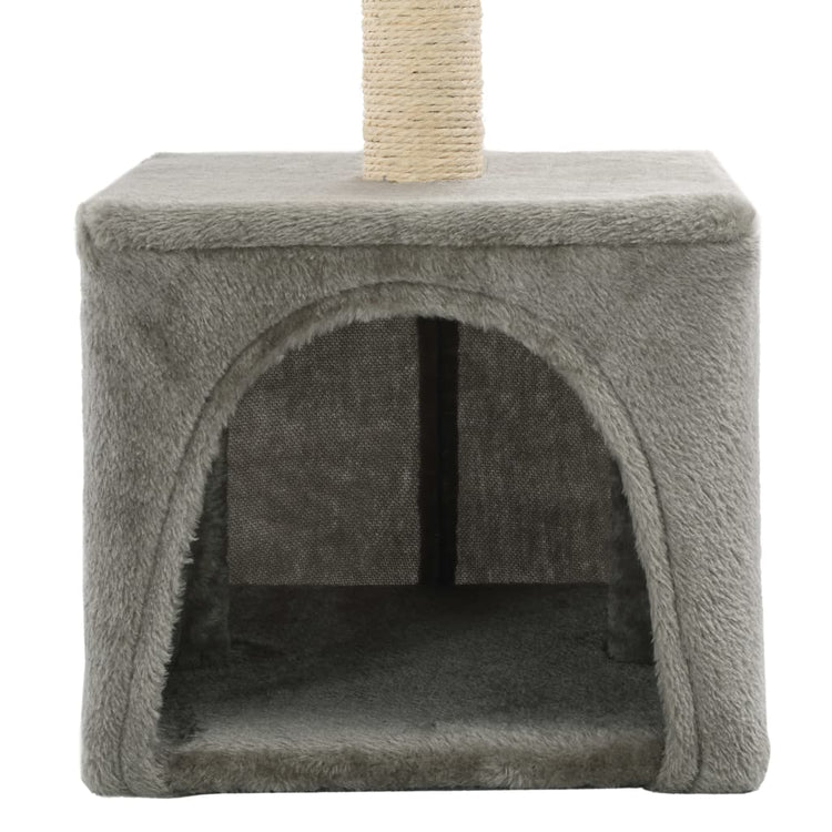 Albero per Gatti con Tiragraffi in Sisal 55 cm Grigio 170537