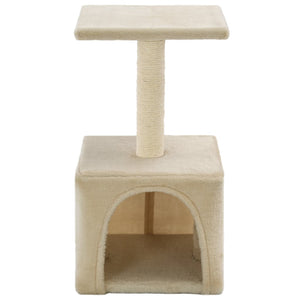 Albero per Gatti con Tiragraffi in Sisal 55 cm Beige 170539