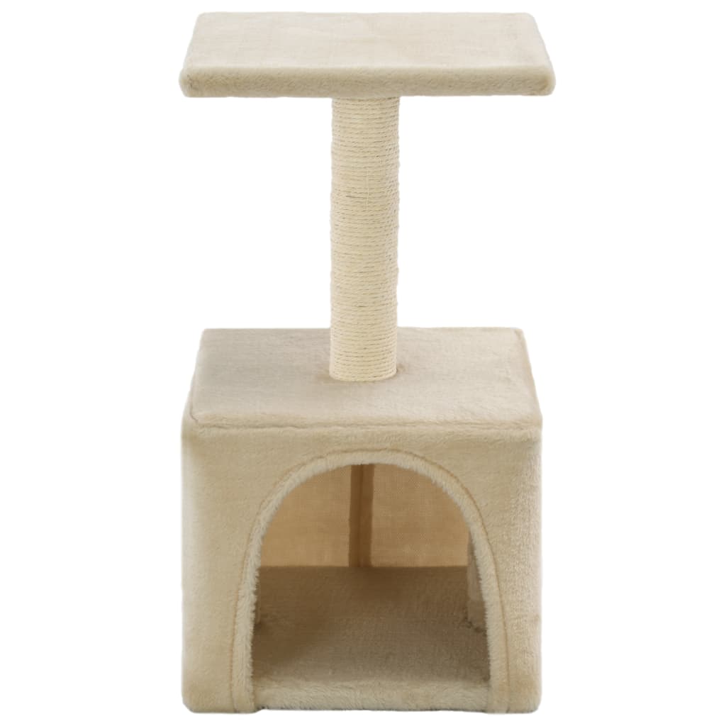 Albero per Gatti con Tiragraffi in Sisal 55 cm Beige cod mxl 17759