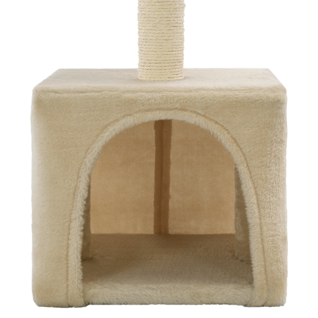 Albero per Gatti con Tiragraffi in Sisal 55 cm Beige 170539