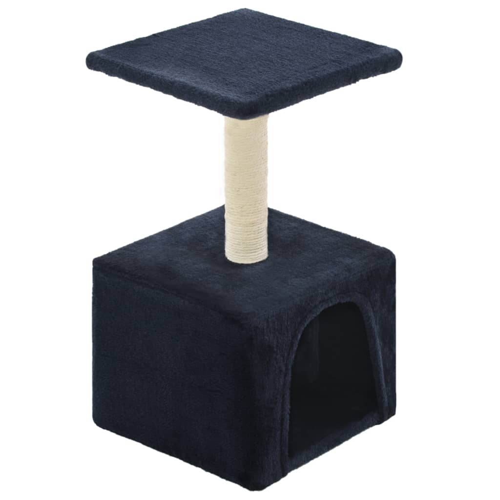 Albero per Gatti con Tiragraffi in Sisal 55 cm Blu Scuro