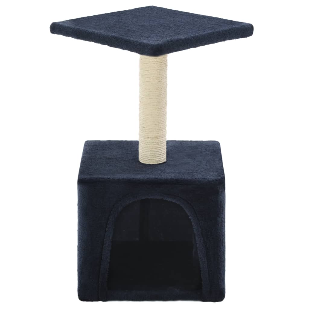 Albero per Gatti con Tiragraffi in Sisal 55 cm Blu Scuro