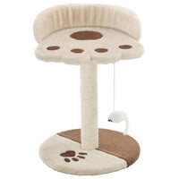 Albero per Gatti con Tiragraffi in Sisal 40 cm Beige e Marronecod mxl 97403