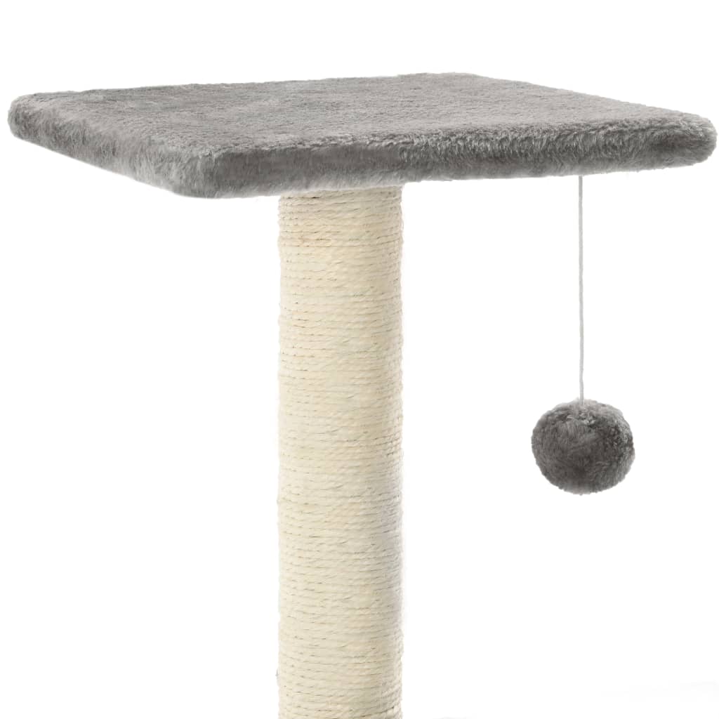 Albero per Gatti con Tiragraffi in Sisal 65 cm Grigio cod mxl 15195