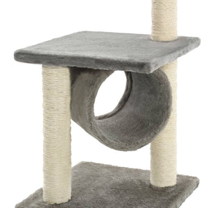 Albero per Gatti con Tiragraffi in Sisal 65 cm Grigio cod mxl 15195