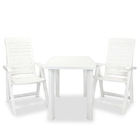 Set da Bistrot 3 pz in Plastica Bianco 275073