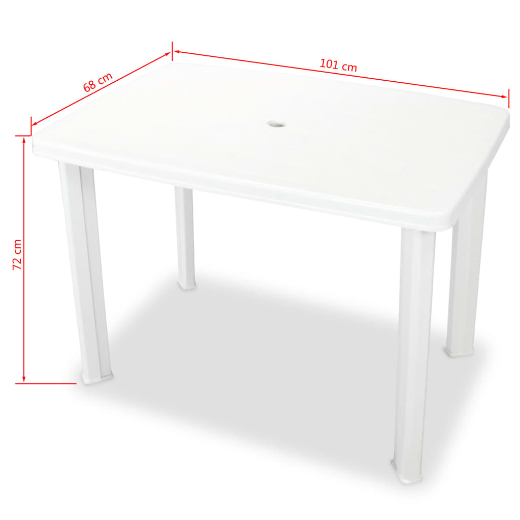 Set da Bistrot 3 pz in Plastica Bianco 275073