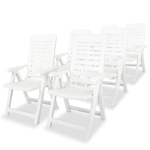 Set da Pranzo da Giardino 7 pz in Plastica Bianco cod mxl 35683