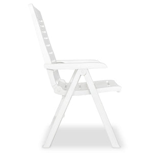 Set da Pranzo da Giardino 11 pz in Plastica Bianco 275077