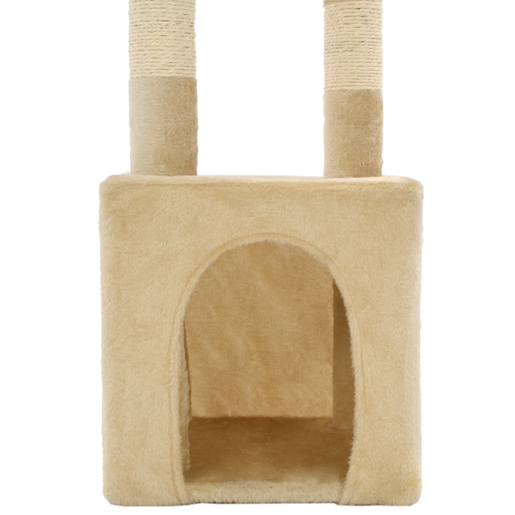 Albero per Gatti con Tiragraffi in Sisal 109 cm Beige cod mxl 13705