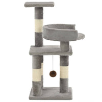 Albero per Gatti con Tiragraffi in Sisal 65 cm Grigio cod mxl 13011