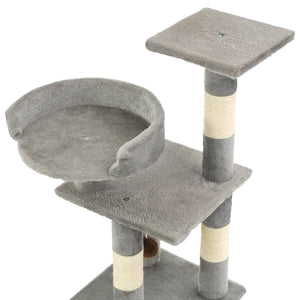 Albero per Gatti con Tiragraffi in Sisal 65 cm Grigio cod mxl 13011