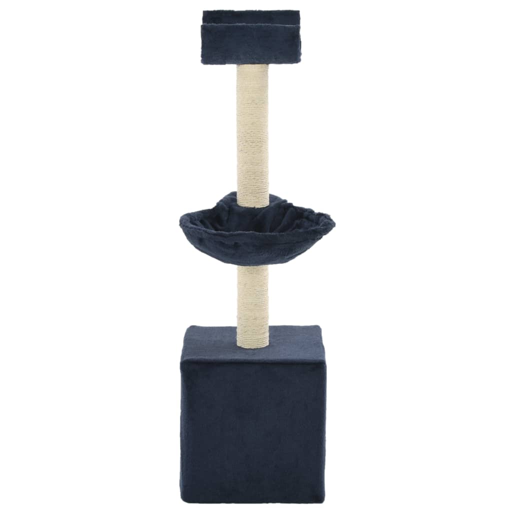 Albero per Gatti con Tiragraffi in Sisal 105 cm Blu 170627