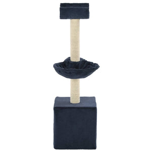 Albero per Gatti con Tiragraffi in Sisal 105 cm Blu 170627