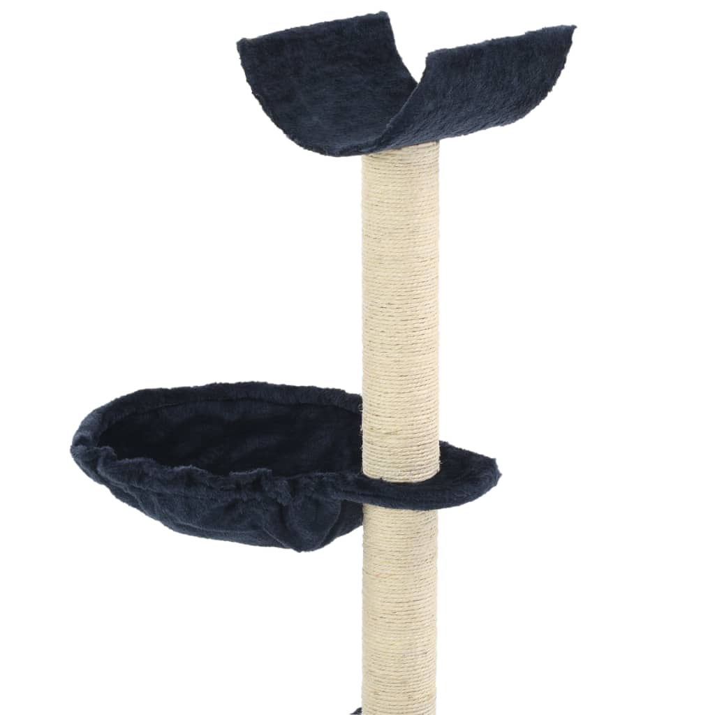 Albero per Gatti con Tiragraffi in Sisal 105 cm Blu 170627