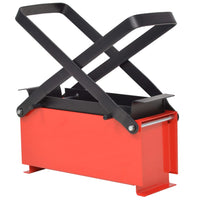 Compattatore di Carta in Acciaio 34x14x14 cm Nero e Rosso 142921