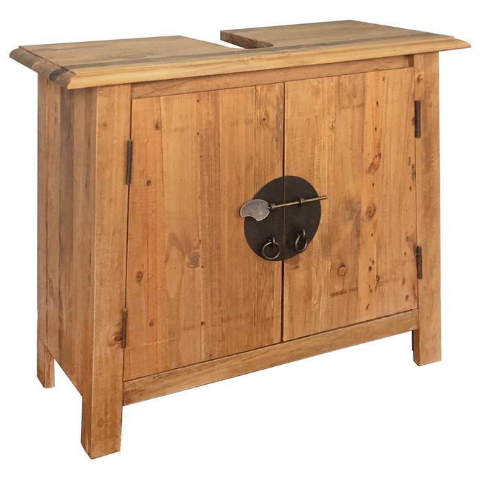 Vanità da Bagno in Legno Massello di Pino 70x32x63 cm 246035