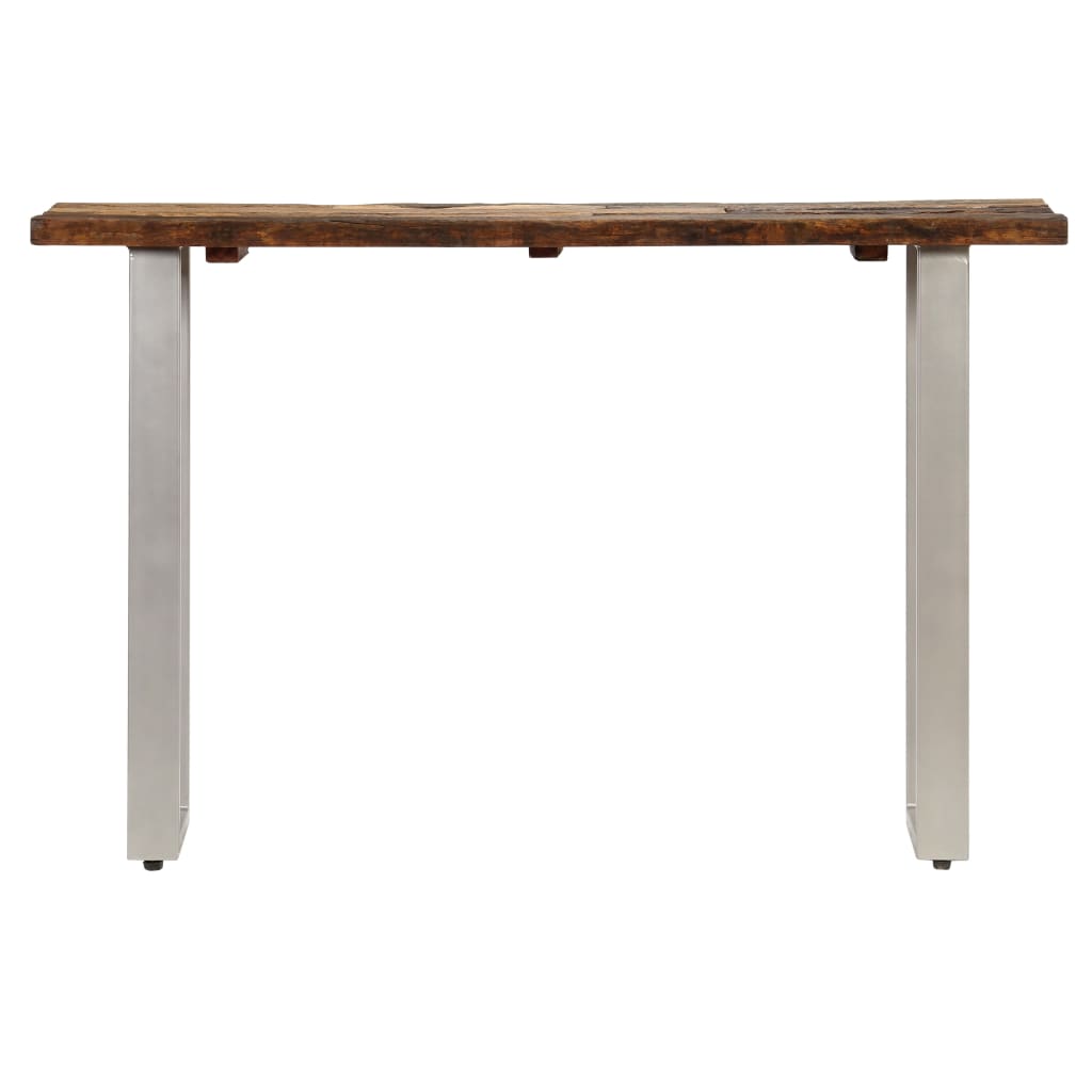 Consolle in Legno di Recupero e Acciaio 120x35x76 cm 246290