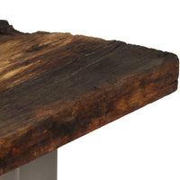 Consolle in Legno di Recupero e Acciaio 120x35x76 cm 246290