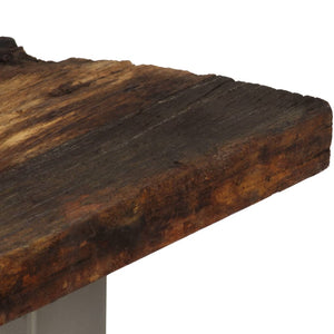 Consolle in Legno di Recupero e Acciaio 120x35x76 cm 246290