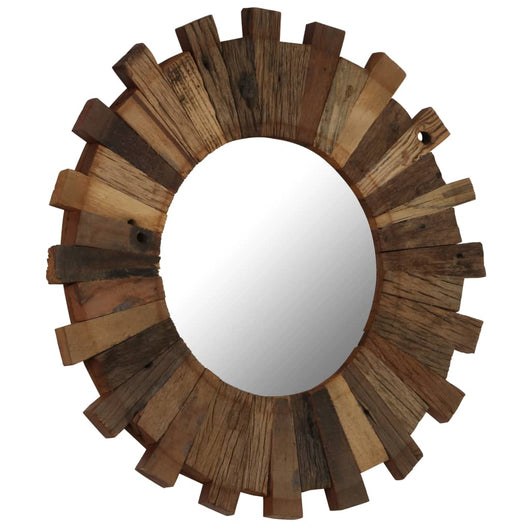Specchio da Parete in Legno Massello di Recupero 70 cm 246311