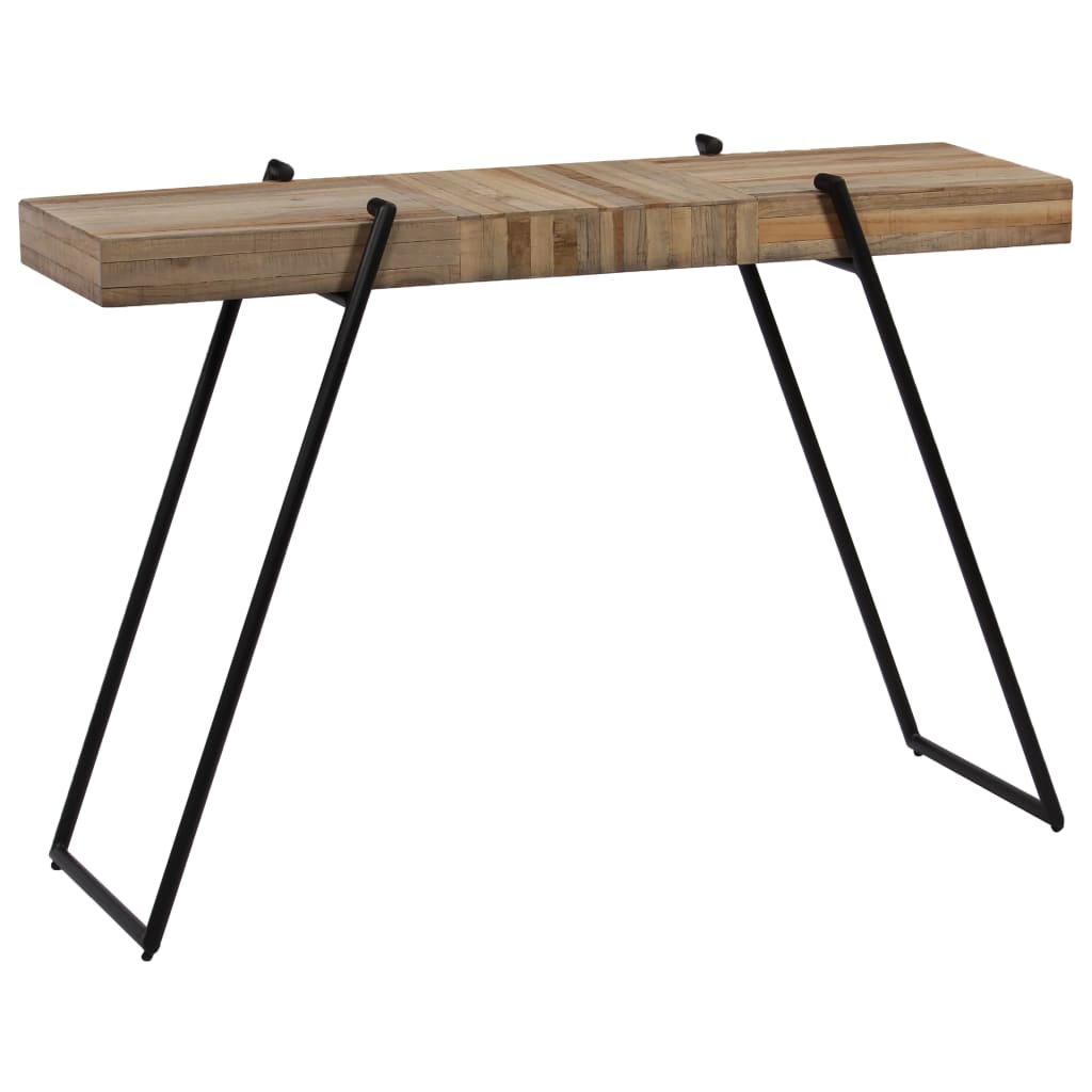 Tavolo Consolle in Legno di Teak Rigenerato 120x35x81 cm 246089