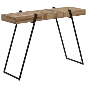 Tavolo Consolle in Legno di Teak Rigenerato 120x35x81 cm