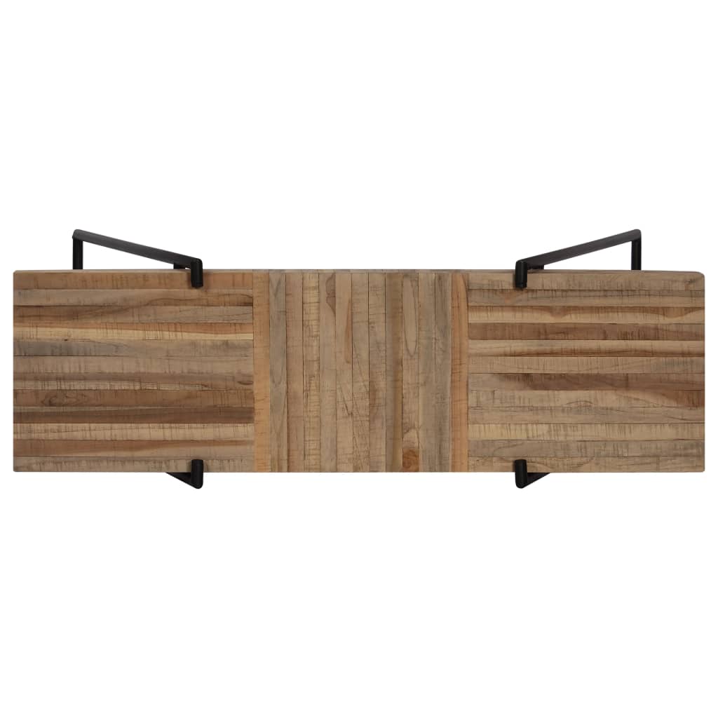 Tavolo Consolle in Legno di Teak Rigenerato 120x35x81 cm 246089