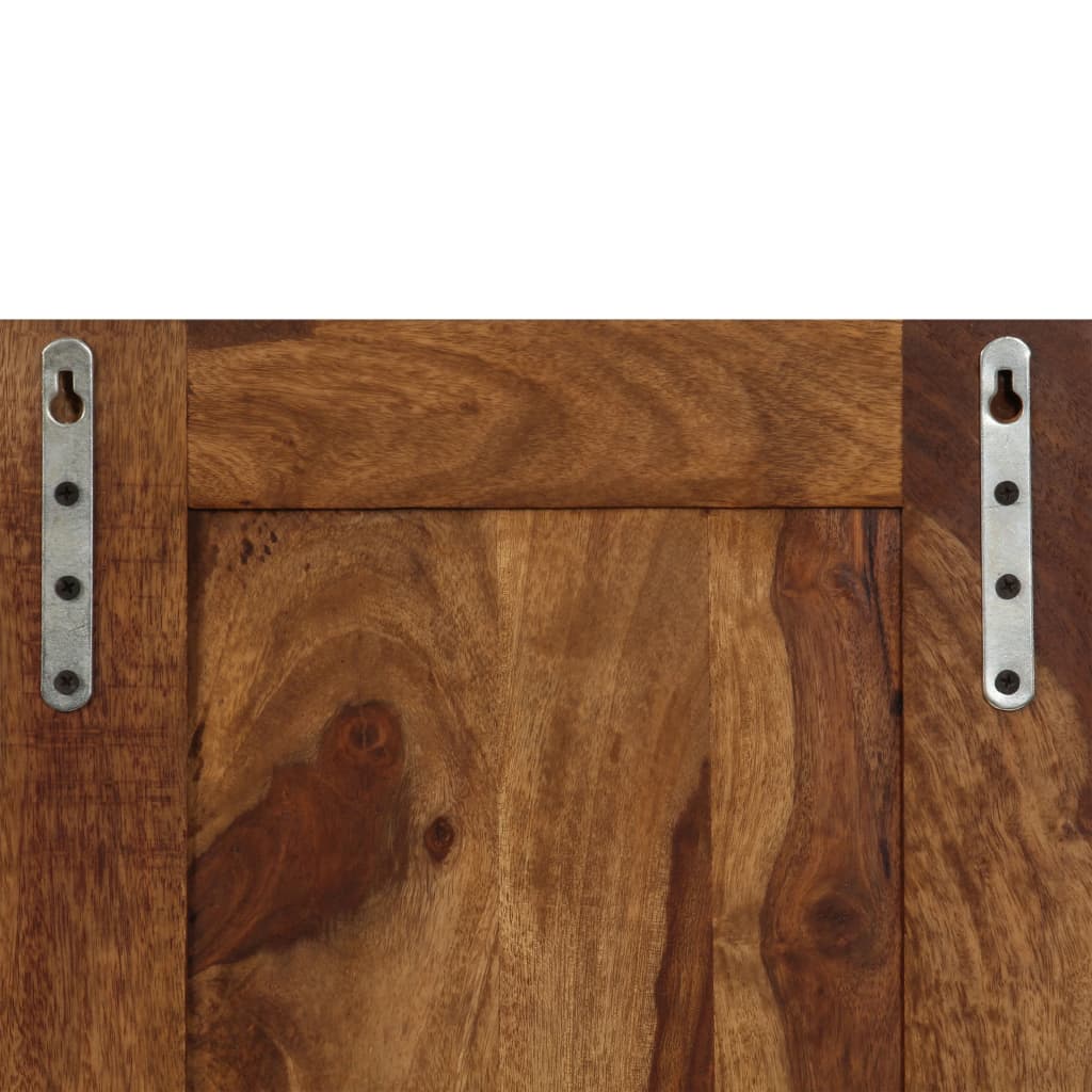 Appendiabiti 2 pz in Legno Massello di Sheesham 246232