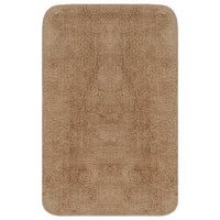 Set Tappetini per Bagno 3 pz in Tessuto Beige cod mxl 62662