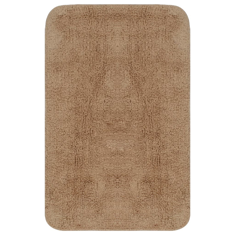 Set Tappetini per Bagno 3 pz in Tessuto Beige cod mxl 62662