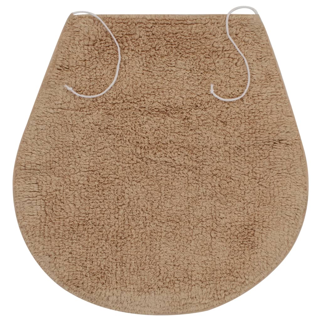 Set Tappetini per Bagno 3 pz in Tessuto Beige 133223