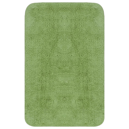 Set Tappetini per Bagno 3 pz in Tessuto Verde cod mxl 76718