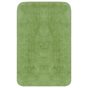 Set Tappetini per Bagno 3 pz in Tessuto Verde 133225