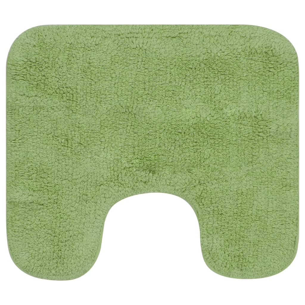 Set Tappetini per Bagno 3 pz in Tessuto Verde 133225