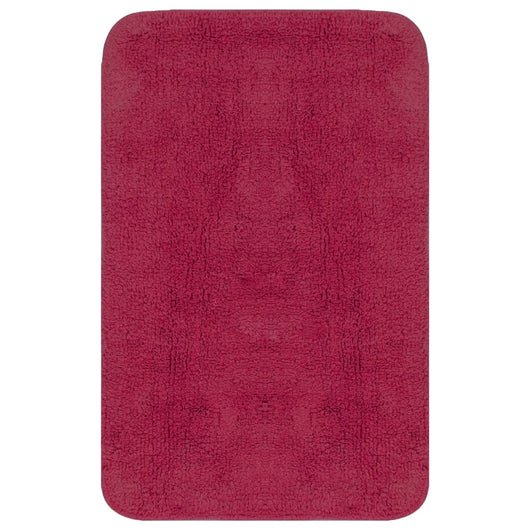 Set Tappetini per Bagno 3 pz in Tessuto Fucsia 133226