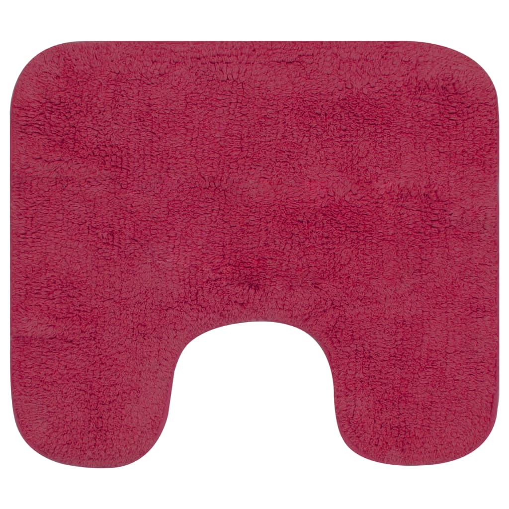 Set Tappetini per Bagno 3 pz in Tessuto Fucsia 133226