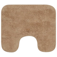 Set Tappetini per Bagno 2 pz in Tessuto Beige cod mxl 65305