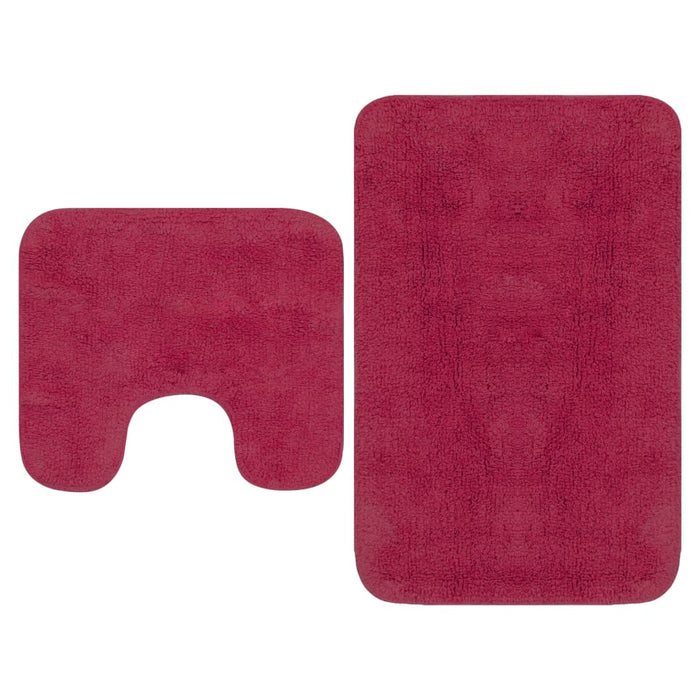 Set Tappetini per Bagno 2 pz in Tessuto Fucsia cod mxl 65672