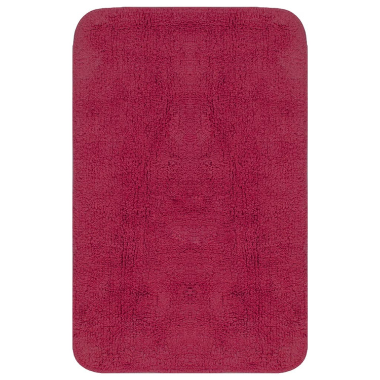 Set Tappetini per Bagno 2 pz in Tessuto Fucsia cod mxl 65672