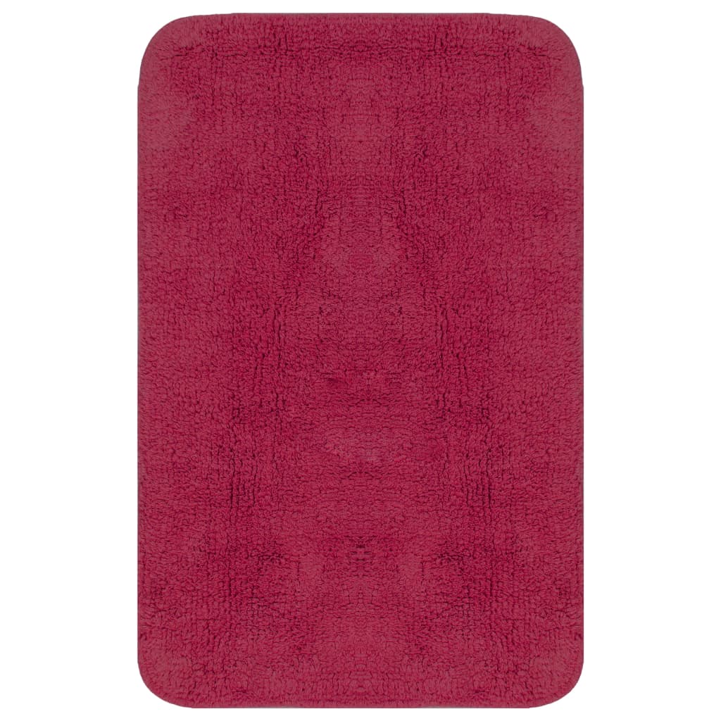 Set Tappetini per Bagno 2 pz in Tessuto Fucsia 133234